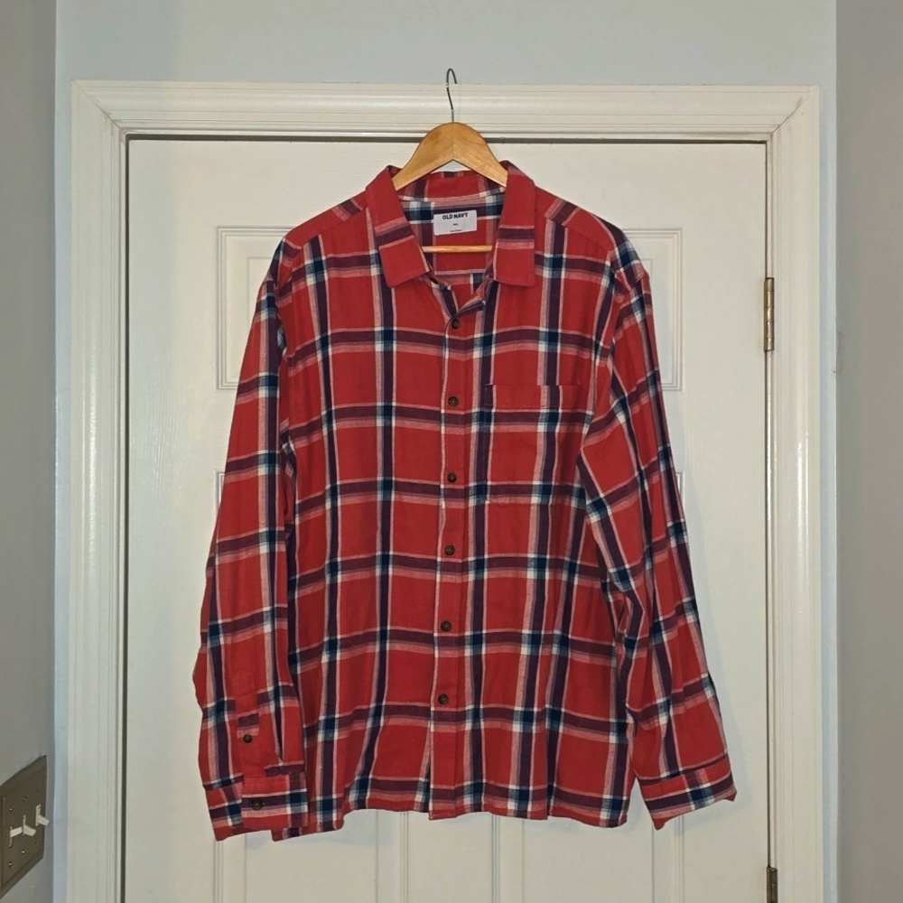 Plaid Linen Blend Shirt